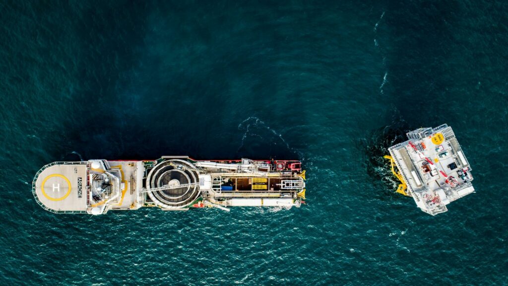 Cable Laying Vessel Ariadne Fecamp Installation