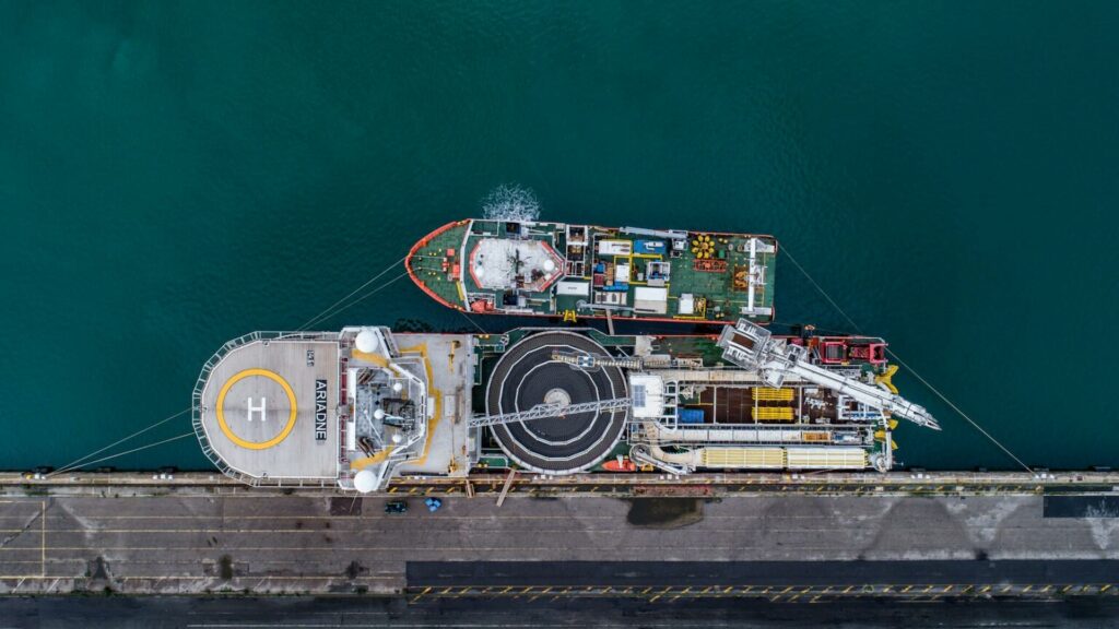 Cable Laying Vessel Ariadne Fecamp Installation offshor wind